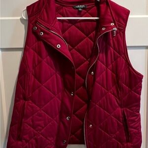 Lauren Quilted Red Vest